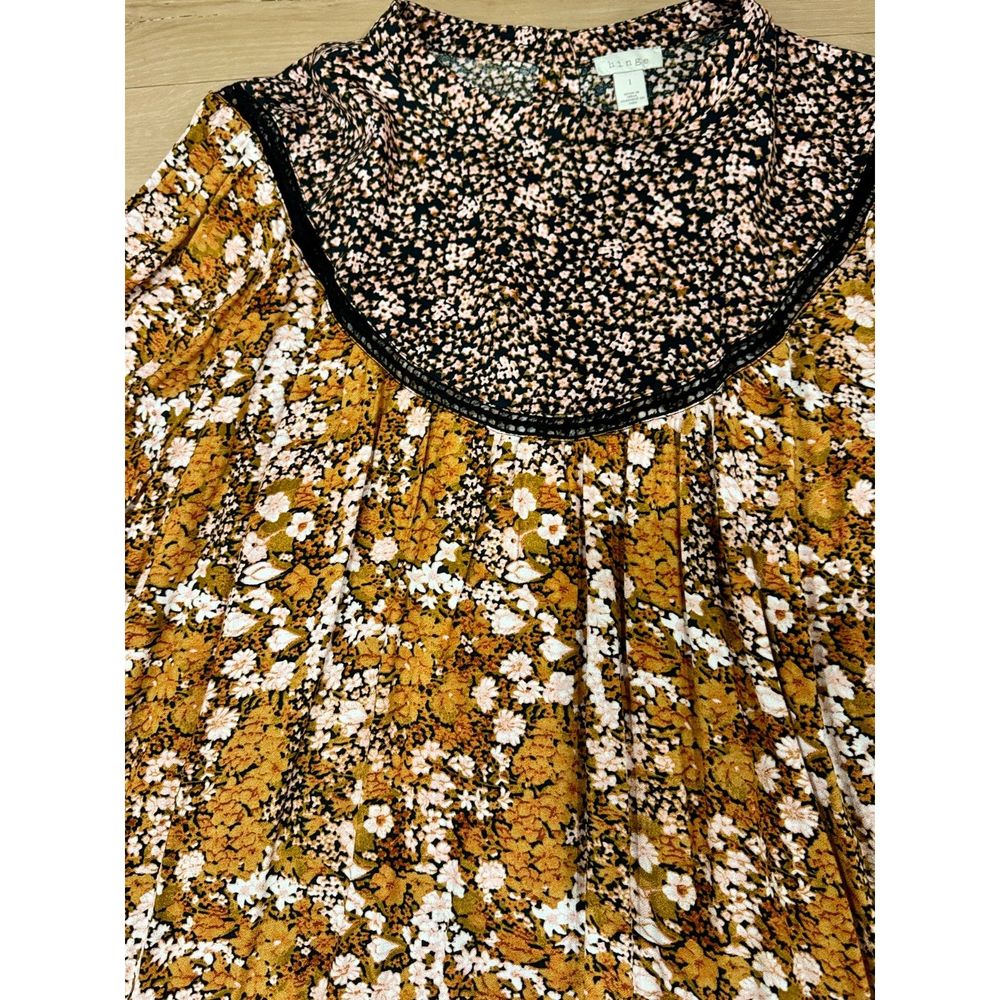 NWT* Hinge for Nordstrom Mix Print Top - Women's Large - Picture 6 of 9